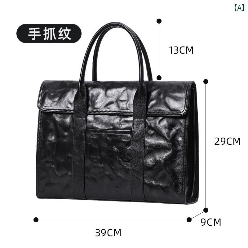 バッグ　ハンドバッグ　トラベル メンズ ハンドバッグ 革 メンズバッグ 2025 トップレイヤー 牛革 ビジネス トラベル バッグ コンピューター ブリーフケース