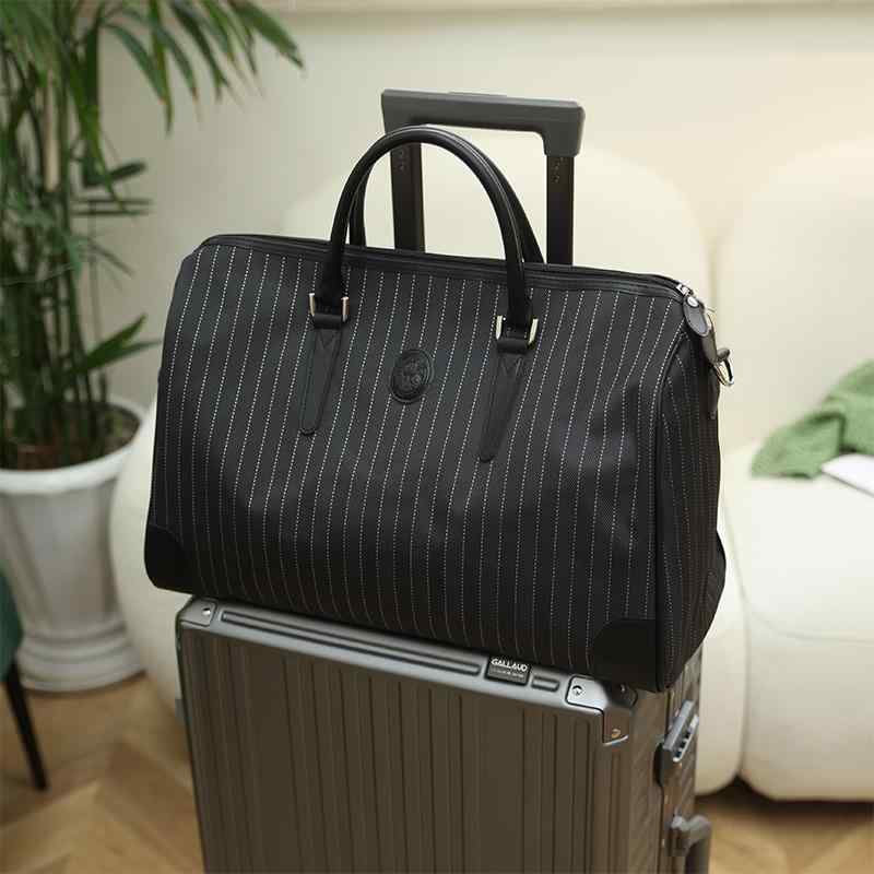 バッグ　ハンドバッグ　トラベル 縦縞の 英国 風 ビジネス 旅行 搭乗 バッグ短 距離 バッグ 手持ち 男女 フィットネス