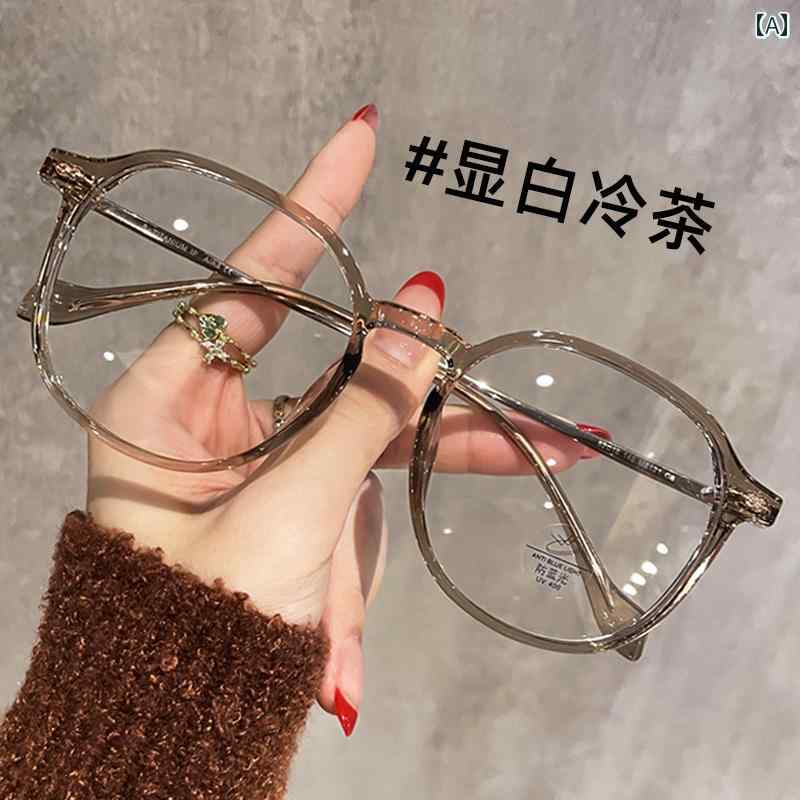 メガネ　フレーム　おしゃれ 近視の 女性用 メガネ 黒 フレーム プレーンスタイル 軽量 チタン 高級 プ..