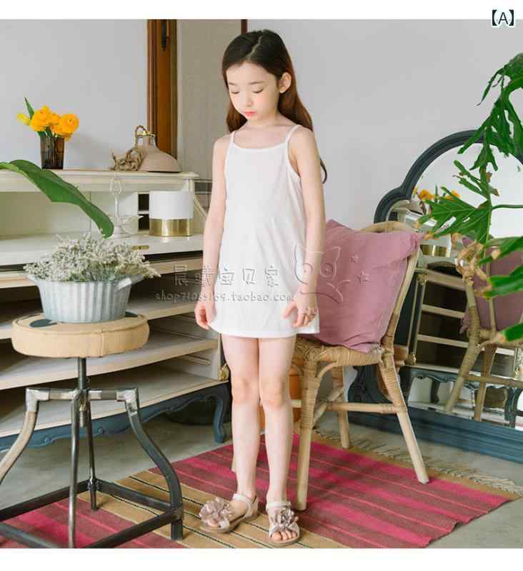 キャミソール　トップス　レディース 夏 親子小 中大 子供 女の子 ベビー 綿 サスペンダー スカート ボ..