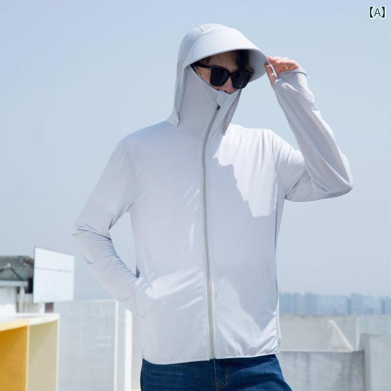 パーカー　薄手　カジュアル 夏 用 冷感 日焼け防止 服 メンズ 2025 新型 紫外線 対策 薄型 通気性 ア..