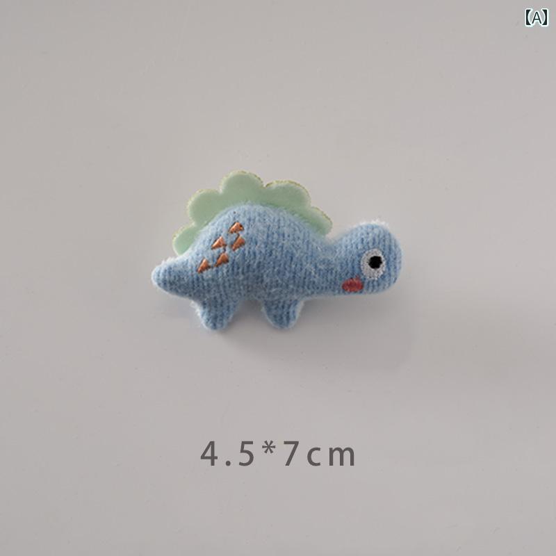 おもちゃ　ホビー　動物 生地 ぬいぐるみ 恐竜 ブローチ アクセサリー かわいい 小さい ピン バッグ 服の 装飾 ペンダント
