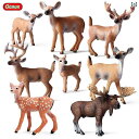 おもちゃ ホビー 動物 クリスマス シミュレーション 動物 おもちゃ オジロジカ シカ トナカイ リス アカ ギツネ 飾り セット