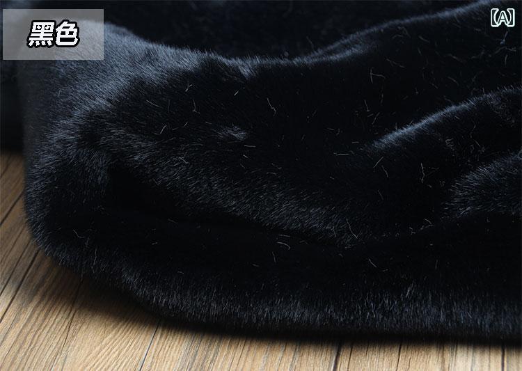 布　生地　無地　 厚手 DIY フェイク 毛皮 ウサギの 生地 人工 生 地衣類 高低