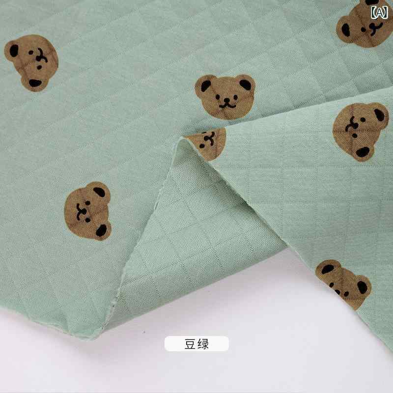 布　生地　無地　 キルティング 生地 厚手 ベビー 秋冬用 綿入り ジャケット 暖かい 服 裏地 DIY