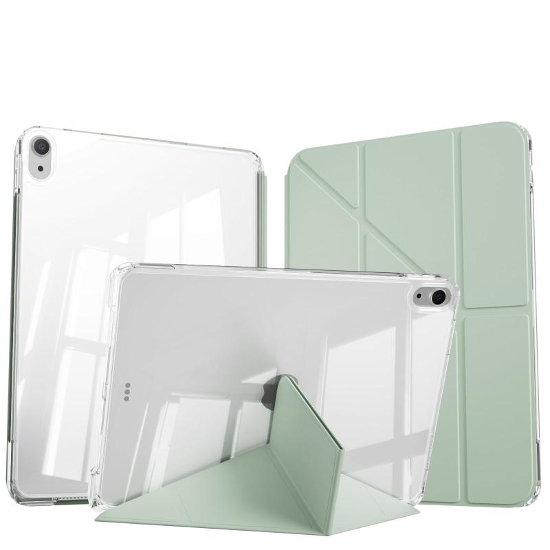 ZOPSGYU iPad 11世代（A16、2025）/iPad 10世代（2022）ケース 11/10.9インチ用 クリア透明バックカバー 分離式 4つの角度にスタンド 縦置き/横置きスタンド 耐衝撃 軽量 薄型 オートスリープ/ウェイク