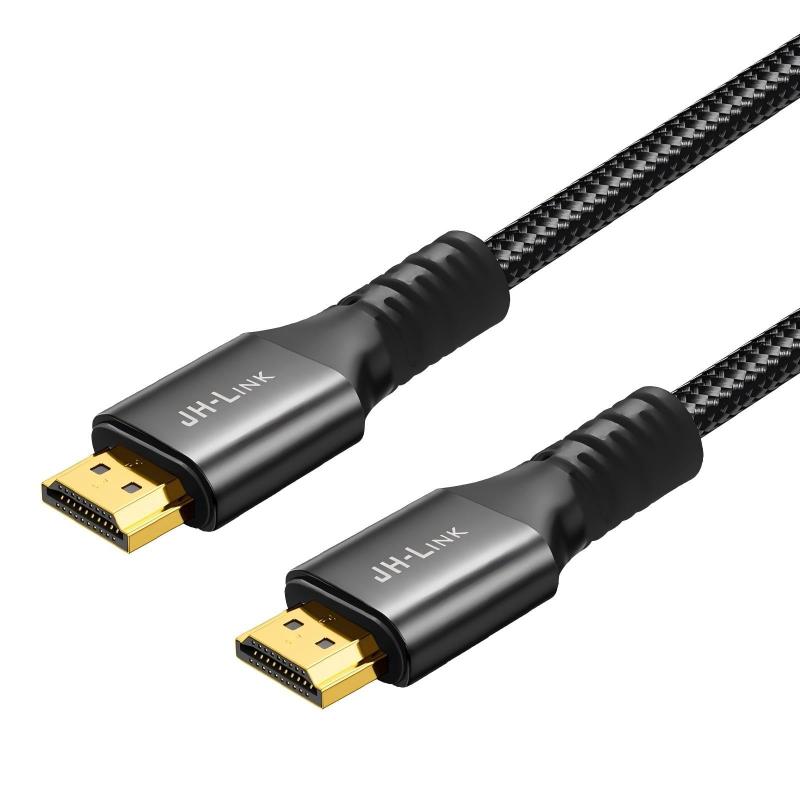 JH-LINK hdmi ケーブル 4k 60hz HDMI2.0規格 hdmi cable TV など適用 ARC/18gbps/UHD/HDR/3D/高速 イー..
