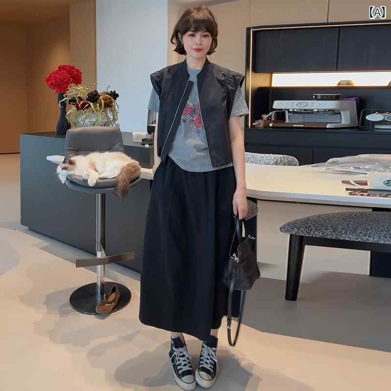 レディース　スカート　ハイウエスト 大きいサイズ カジュアル ワークウェア スタイル ウエスト ゴム スカート 女性用 春型 mm 洋 ナシ型 スリム 花 蕾