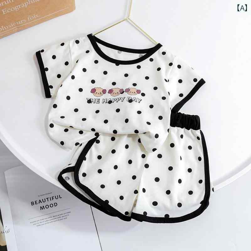 赤ちゃん　パジャマ　ベビー服 ベビー 服 夏 綿 薄手 半袖 おしゃれ ツーピース スーツ 1 ～ 3歳半 女児 子供服