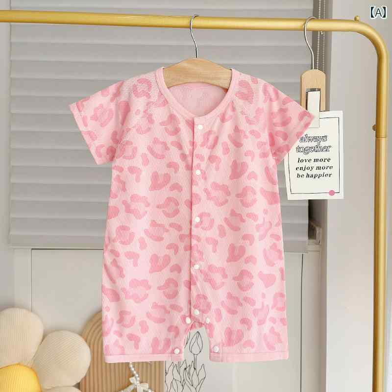 ベビー　服　赤ちゃん 女の子用 ベビー 服 新生児用 半袖 ロンパース 骨なし 綿 カーディガン ハイハイ..