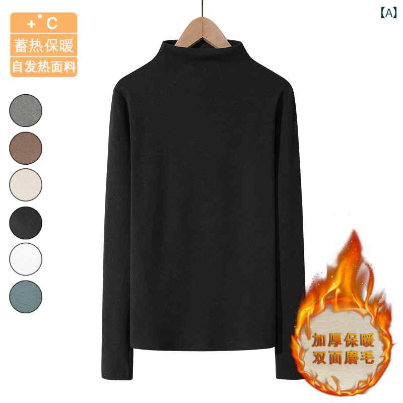 タンクトップ　レディース　ノースリーブ 女性用 大きいサイズ 黒 ハーフ タートルネック ベスト 2025 ..