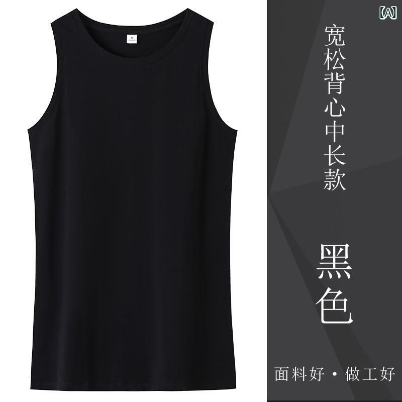 タンクトップ　レディース　ノースリーブ 綿の 大きいサイズ 中くらいの 長さ ゆったり キャミソール ..