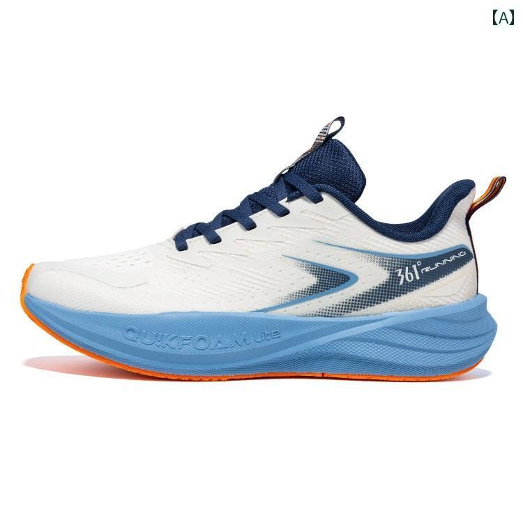 シューズ ランニング スポーツ 361度 メンズ クッション ランニング シューズ 通気性 2025 春 Q 弾性 スーパー メッシュ 学生 ソフト ボトム スポーツ