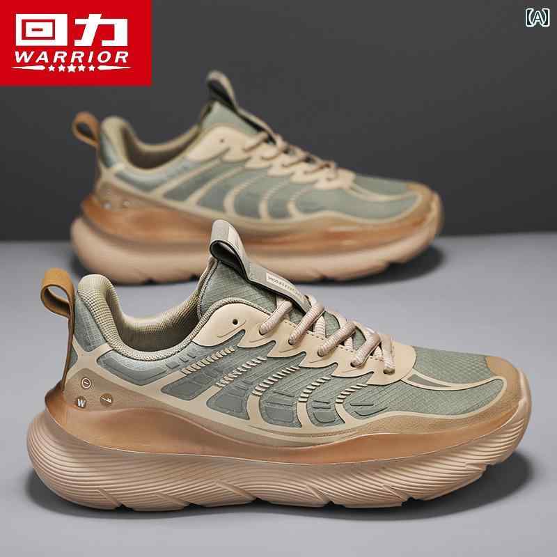 ランニング シューズ カジュアル ウォリアー ココナッツ メンズシューズ 2025 春 軽量 ソフト ボトム 登山 スポーツ レジャー メンズ ランニング シューズ