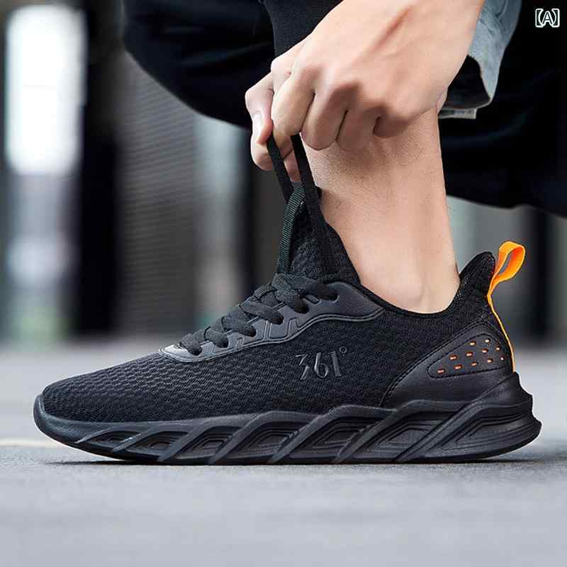 ランニング　シューズ　カジュアル 361 メンズシューズ スポーツ シューズ メンズ 2025 春 メッシュ 通気性 361度 春秋 軽量 ランニング