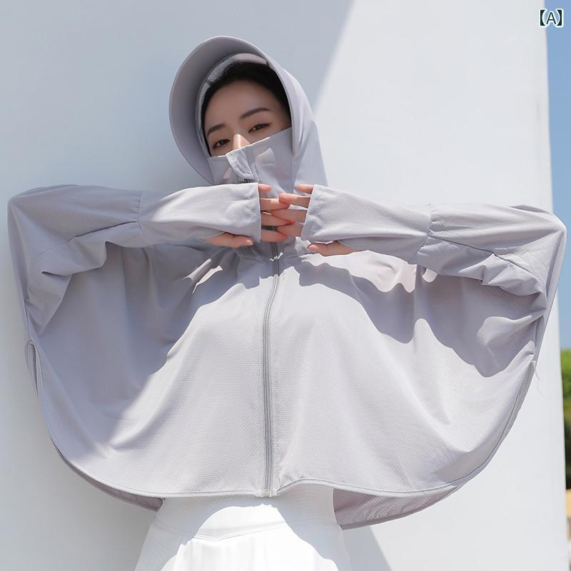 フェイスガード　防護　眼鏡 紫外線 対策 顔の 日焼け 対策に 女性用 夏 帽子。 路面 電車 乗車時の 日..