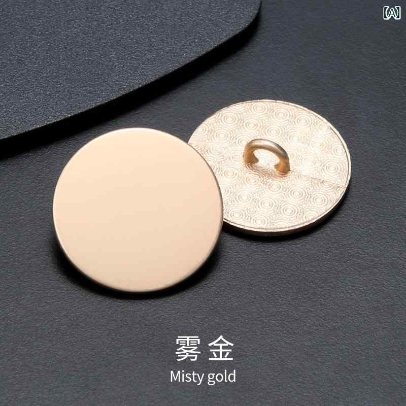 ボタン ラウンド アクセサリー フラット メタル ボタン 服 コート セーター 高級 メンズと レディーストップス スーツ シャツ カーディガン