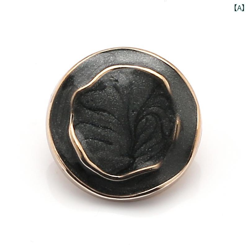 ボタン　ラウンド　アクセサリー 高級 コート ボタン ウィンドブレーカー スーツ カーディガン セーター オフ ホワイト カーキ トップ プラスチック 装飾