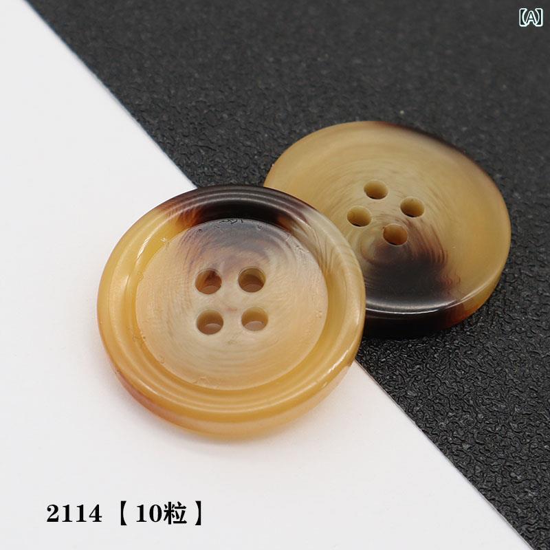 ボタン　ラウンド　アクセサリー 本 角 ボタン 高級 スーツ ウィンドブレーカー コート フォーマル メンズと レディースシャツ 袖 パンツ