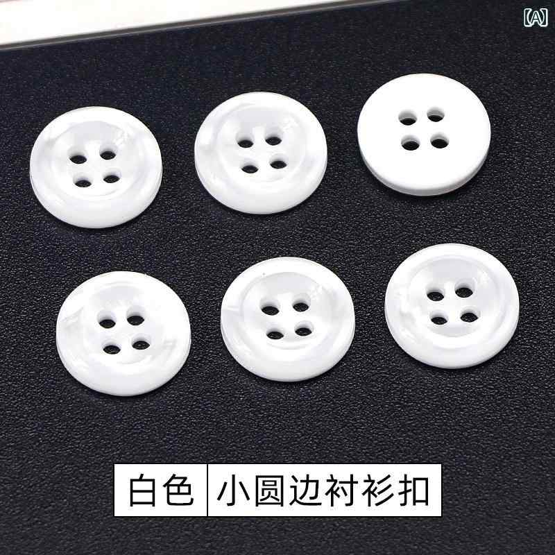 ボタン カジュアル アクセサリー カラー 樹脂 丸型小 ボタン シャツ メンズ レディース ニットカーディガン 子供用 4つ 穴