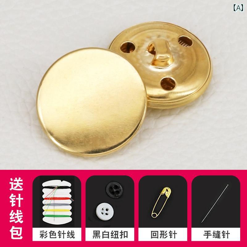 ボタン カジュアル アクセサリー ボタン ジーンズ アクセサリー レディース 服 ジャケット レトロ 手縫い 大きい 丸い 袖口 精巧 サイズ