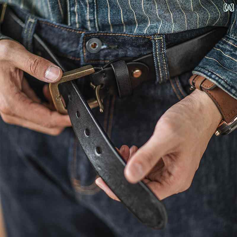 レディース　ベルト　カジュアル インディゴ アメイ カーキ ヴィンテージ トップレイヤー レザーベルト..