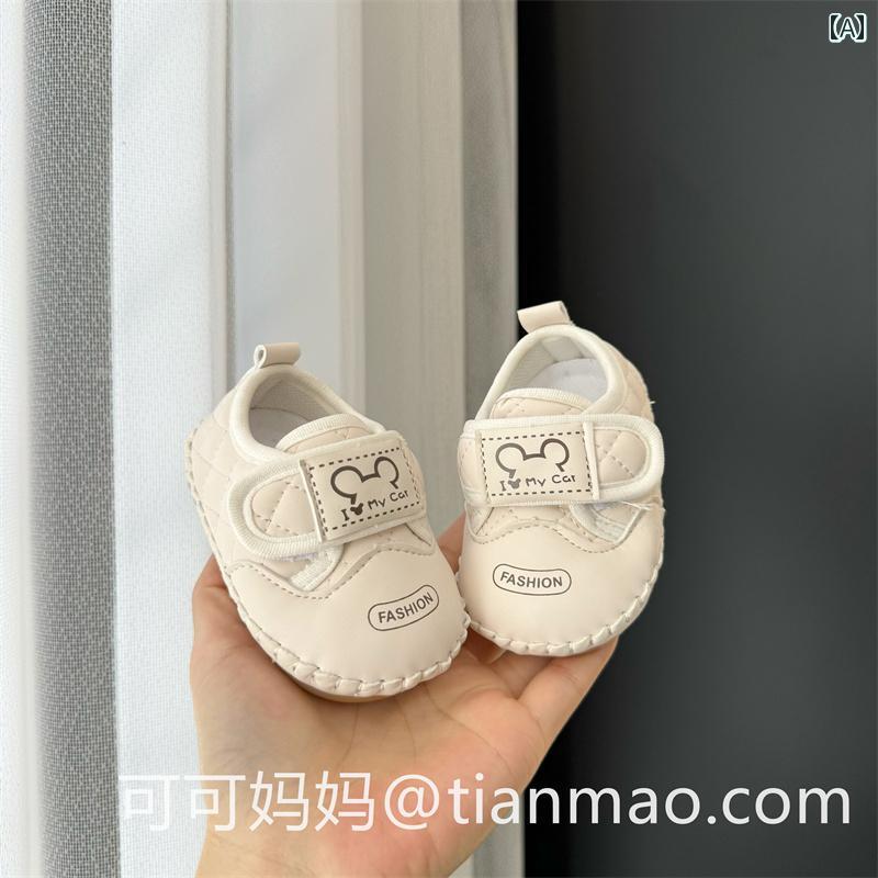 ベビー　シューズ　かわいい ベビー シューズ 春秋 スタイル 612ヶ月 男の子と 女の子 1歳 赤ちゃん 通気性 滑り止め 幼児 ソフト ラバーソール シングル