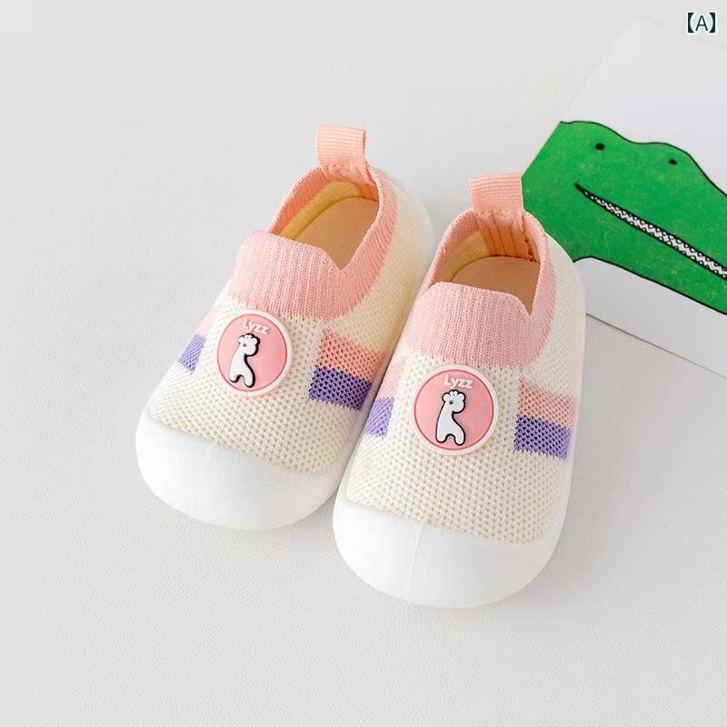 ベビー　シューズ　かわいい Jinuopu ベビー 幼児 靴 ソフト ソール 春秋 夏 メッシュ 通気性 滑り止め..