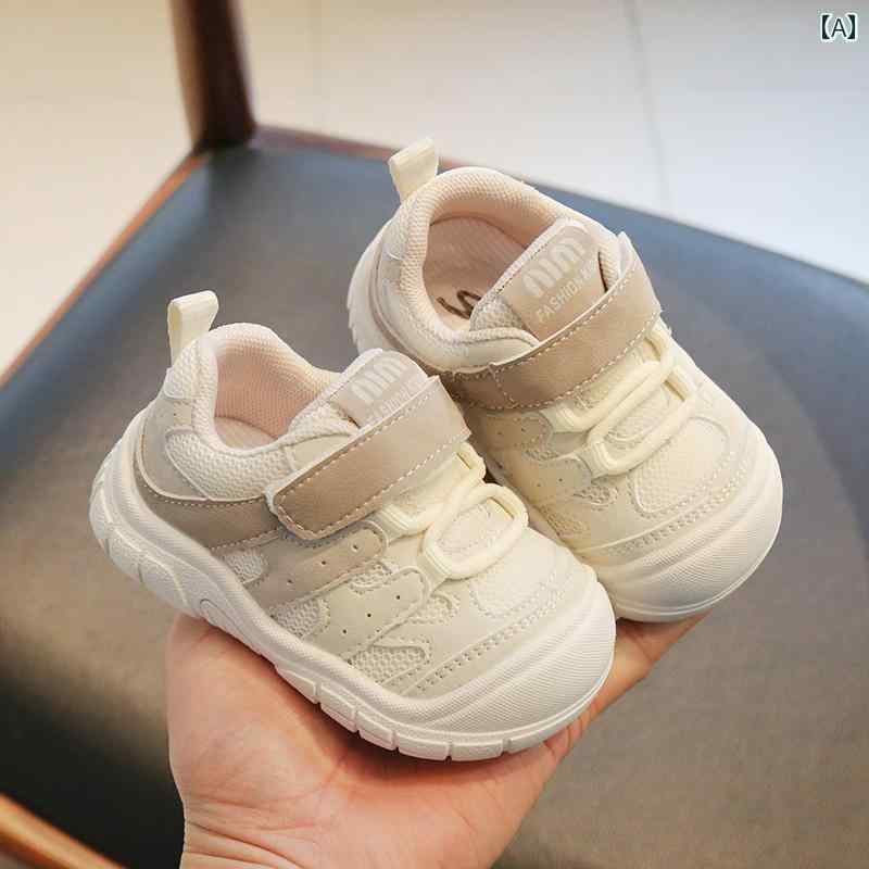 ベビー　シューズ　かわいい 春の ベビー 幼児用 シューズ 通気性 メッシュ スポーツ 男の子と 女の子 機能 ソフト ソール