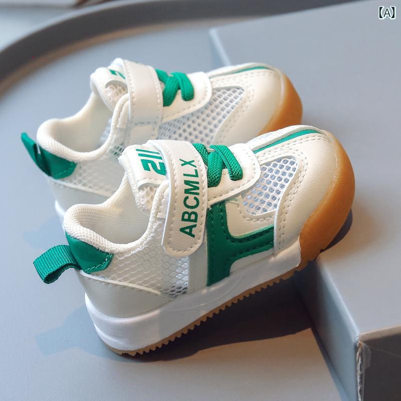 ベビー　シューズ　かわいい ベビー 学習 シューズ 男の子 夏 2024 1 ～ 3歳 女の子 通気性 メッシュ ソフト ソール 子供