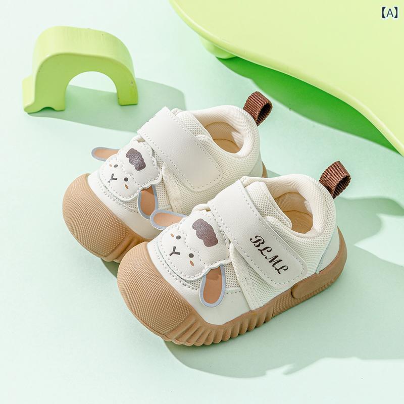 赤ちゃん　靴　シューズ Jingqi ベビー ガールズ 幼児 靴 2025 春 13歳 ソフト ソール 滑り止め 通気性..