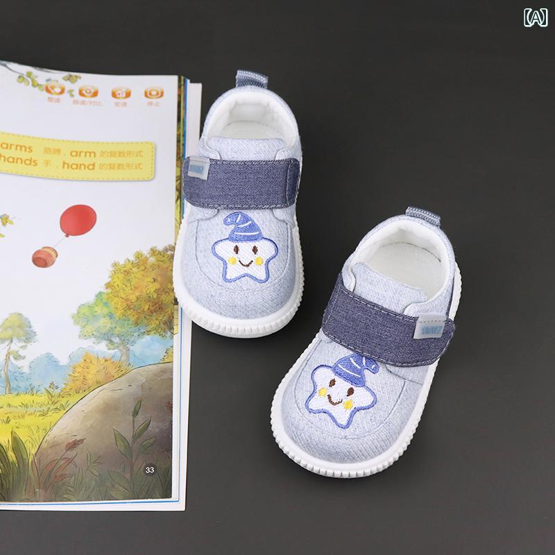 赤ちゃん　靴　シューズ ベビー 学習 シューズ 春秋 スタイル ソフト ソール 滑り止め 01 ～ 2歳 男の..