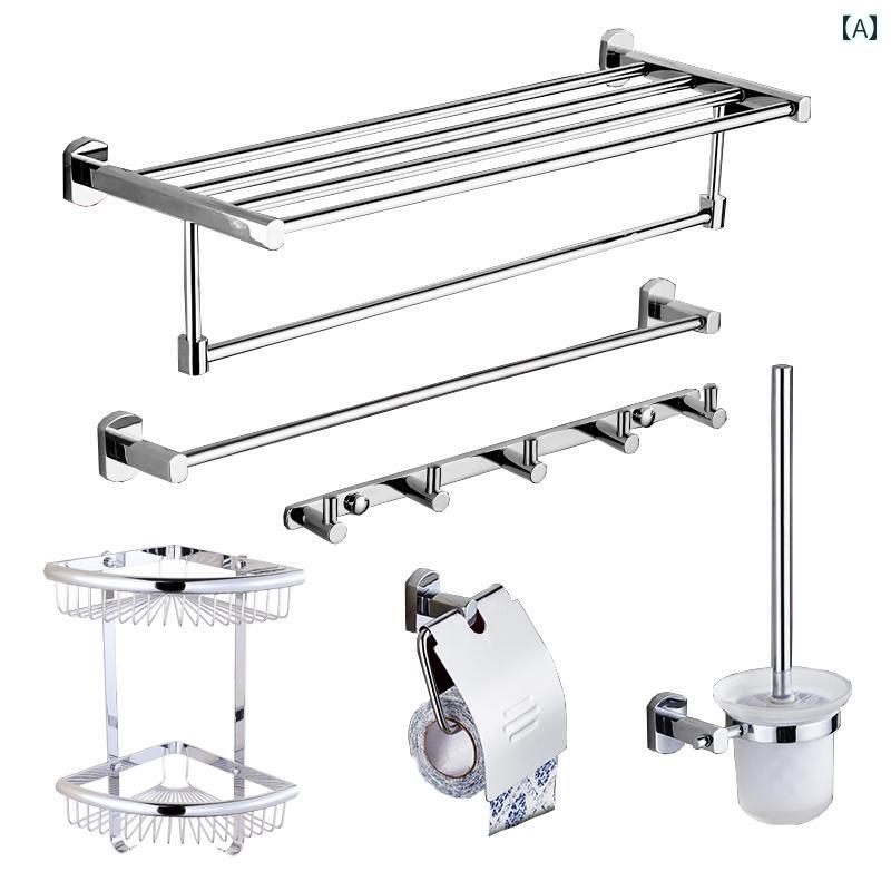 インテリア　ラック　収納 全 銅製 バス タオル ラック シングル ロッド ダブル 浴室 衣類 ハードウェ..