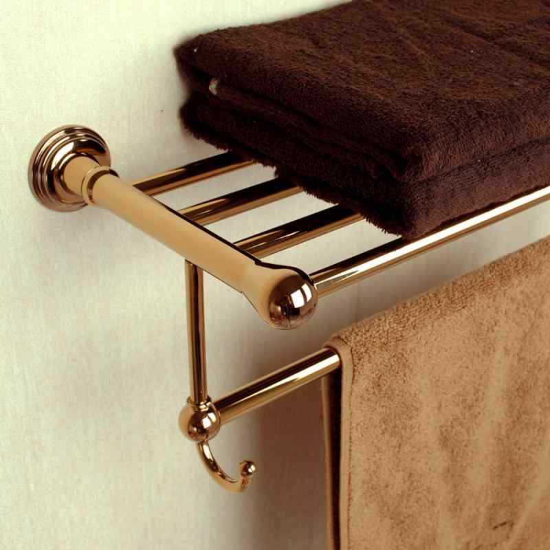 インテリア　ラック　収納 新 着 ハニー ルーム ヨーロピアンスタイル 銅製 バス タオル ラック ローズ..