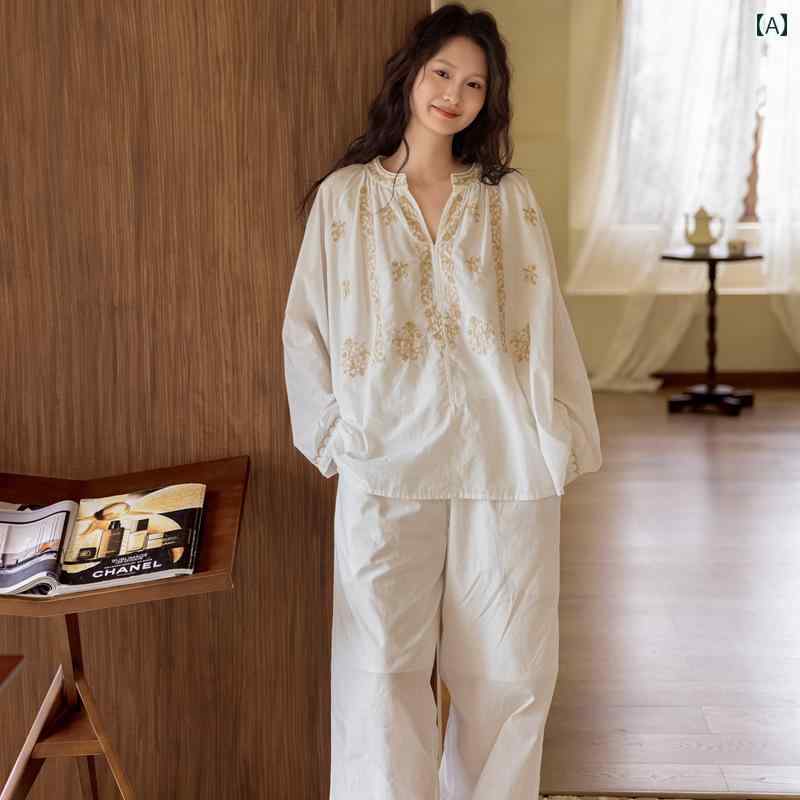 楽天みやショップ楽天市場店レディース　パジャマ　スウェット　上下 Zumas パジャマ レディース 春秋 2025新 スタイル 高級 コットン ホワイト シンプル アウトドアウェア ホームウェア スーツ