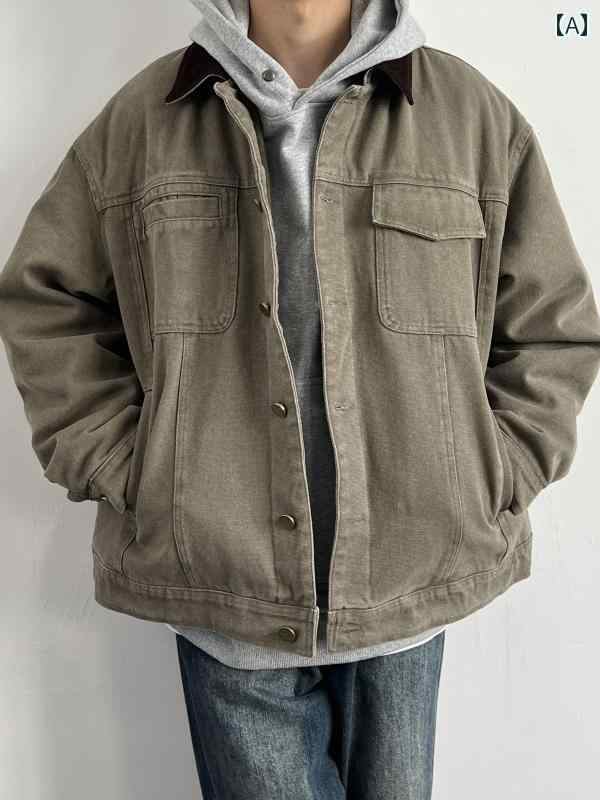 　ジャケット　パーカー　メンズ　シンプル ONUN アメリカン レトロ デトロイト ワークウェア ジャケッ..