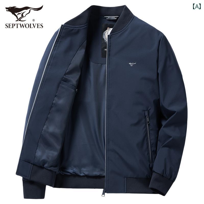 　ジャケット　パーカー　メンズ　シンプル セプト ウルブズ ジャケット メンズ 2025 春 コート 中年お..