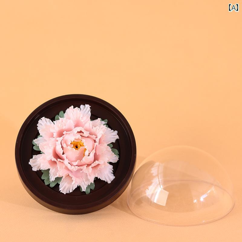 雑貨 装飾品 レディース 日の 贈り物 陶器 無形 文化 遺産 手 練り 磁器 牡丹の 花 ディフューザー 茶室 装飾 車用 香