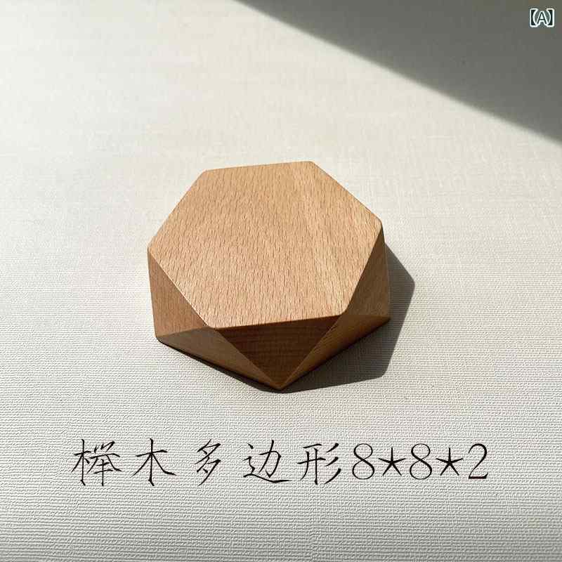 　ホビー　雑貨　装飾品 クルミ 材の 装飾品 木製 ディスプレイ スタンド 写真 小道具 手 無垢材 ベース(3.0)