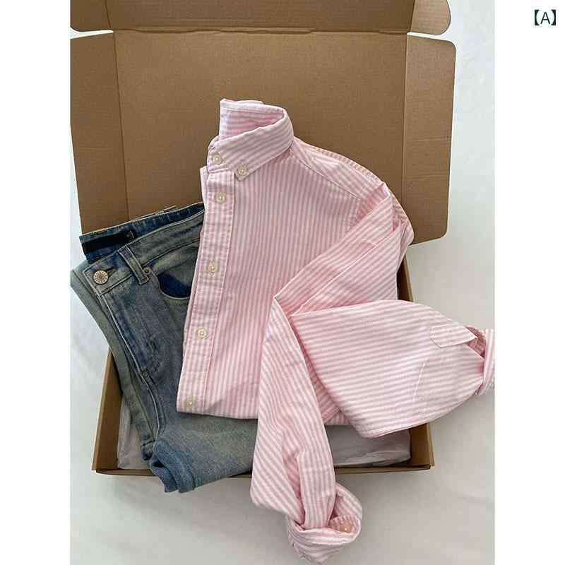 レディース　　シャツ　トップス 2025年 新春 トップス シャツ フランス 高級 コットンリネン ピンク ..