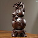 ホビー 雑貨 装飾品 黒檀 無垢材 彫刻 フルー ひょうたん 飾り マホガニー 家庭用 リビング ルーム テレビキャビネット オフィス 装飾 ギフト