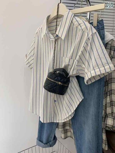 レディース シャツ トップス 夏の 女性用 ストライプ ストレート ショルダー リネン 半袖 シャツ 小さい な フレンチ トップ 高級 感 レディース シャツ トップス 夏の 女性用 ストライプ ストレート ショルダー リネン 半袖 シャツ 小さい な フレンチ トップ 高級 感