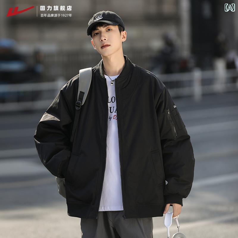 アウター メンズ ジャケット パーカ 戦士 パイロット ジャケット コート 男女 春秋 カップル アメリカン ワークウェア カジュアル 秋冬 厚手 野球 綿