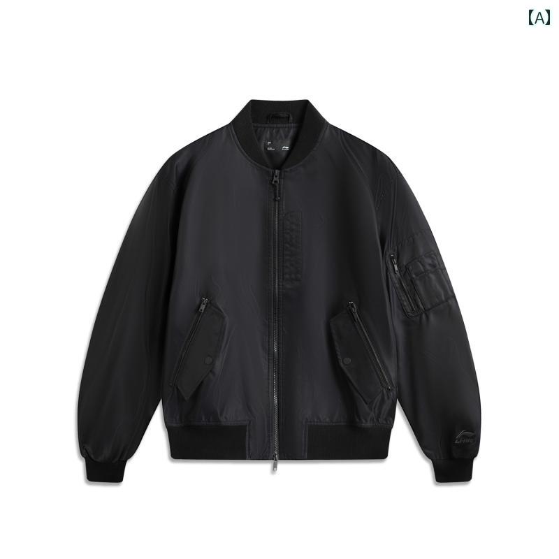 アウター メンズ ジャケット パーカ 李 寧 野球 ユニフォーム レディース 春 フライト ジャケット メンズ アメリカン レトロ カジュアル トップ スポーツ