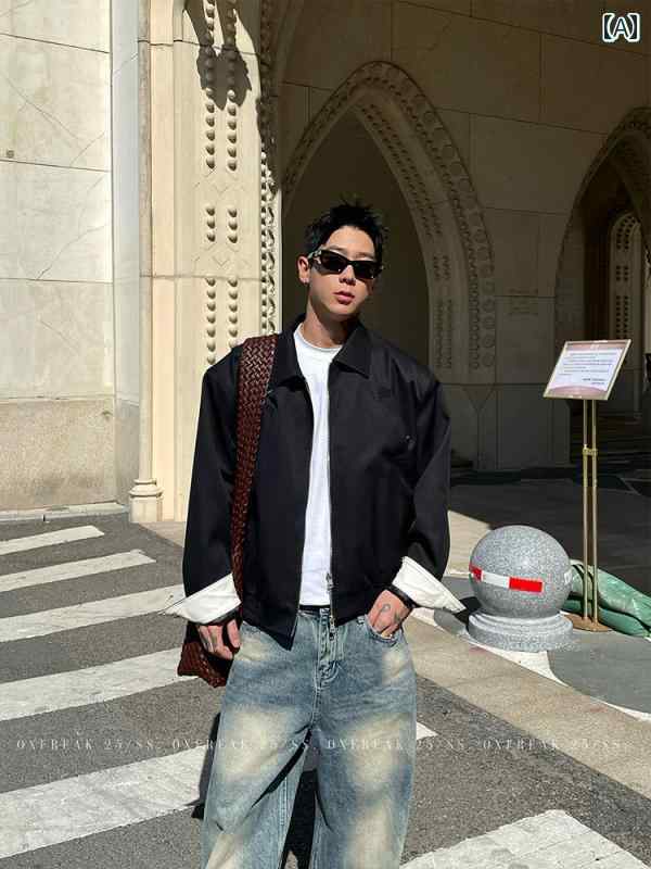 アウター メンズ ジャケット パーカ OXFREAK モダン シティ スタイル ハリントン ジャケット メンズショート パイロット