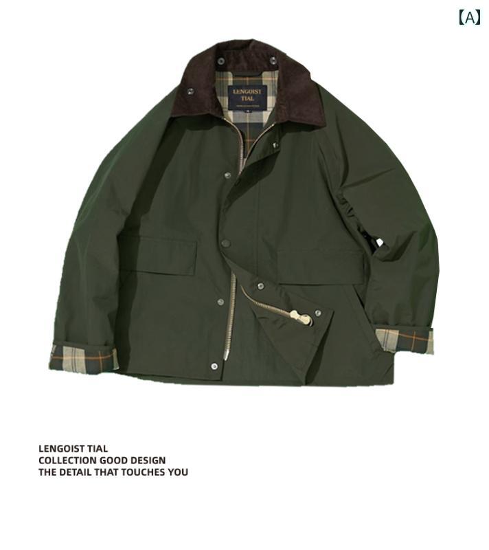 アウター メンズ ジャケット パーカ TRANSPORTER CASUAL ハンティングジャケット レギュラー サイズ 3 色 展開 4 ポケット 撥水 加工 英国 レトロ ジャケット