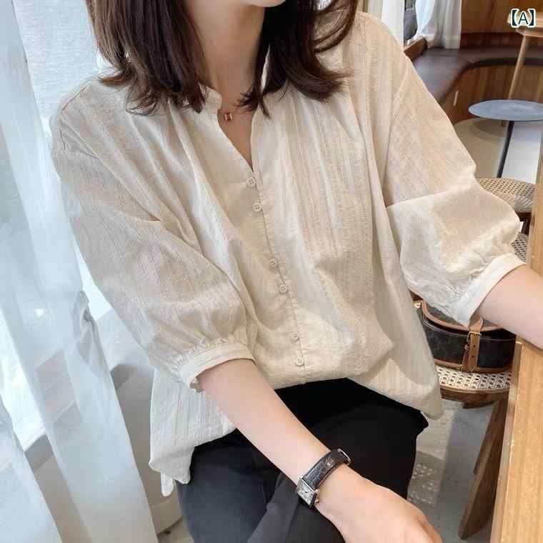 レディース　　シャツ　トップス 大きいサイズレディース 夏 ゆったり 肩 半袖 シャツ 太め mm お腹 カバー 薄手 高級 リネン コットン トップス