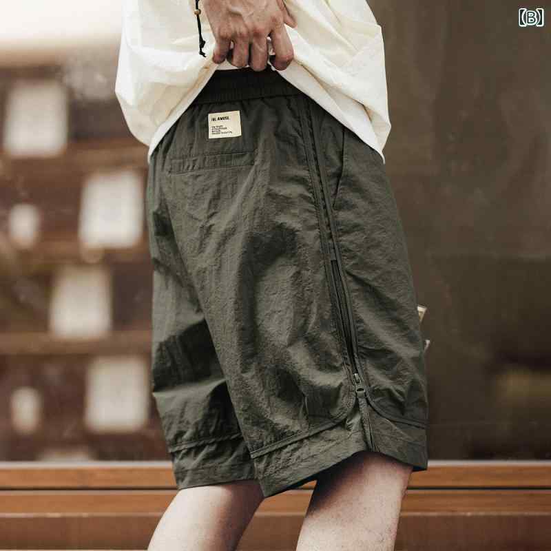 　ショート　ハーフ　パンツ　 緑 廬 山 シリーズ アウトドア カーゴ ショーツ メ...