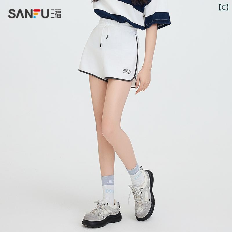 みやショップ楽天市場店の　ショート　ハーフ　パンツ　 Sanfu ショート パンツ レディース 2025 夏 小柄 カラー スポーツ スタイル ゆったり カジュアル 服 495829｜アングル3
