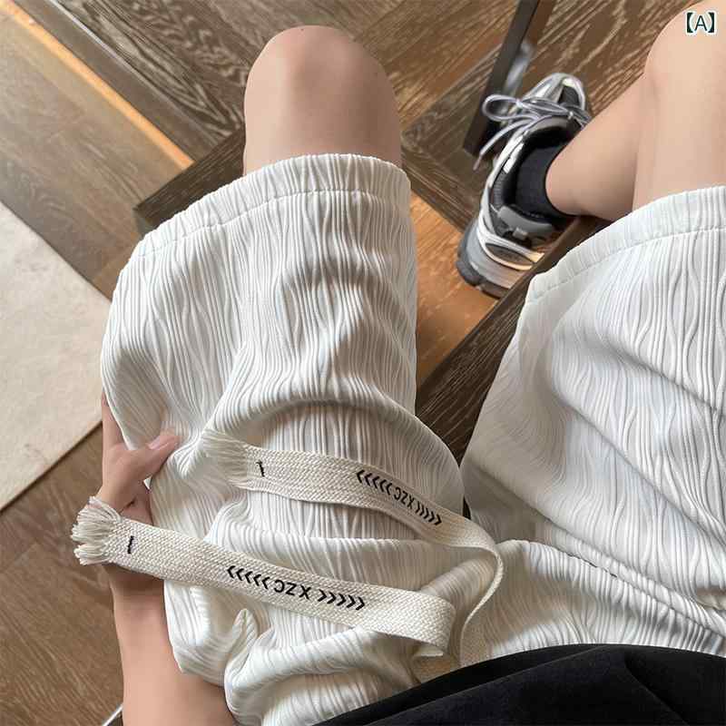 ショート ハーフ パンツ カジュアル ショート パンツ メンズ 夏 2025 冷感 プリーツ ブリーチーズ ティーンエイジャー 速乾 大きいサイズ 5点